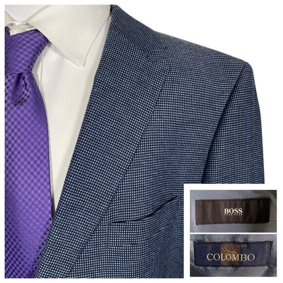 Hugo Boss x Colombo Sport Coat 48R Pasolini US Wool Silk Cotton Cashmere Blend - Picture 1 of 16